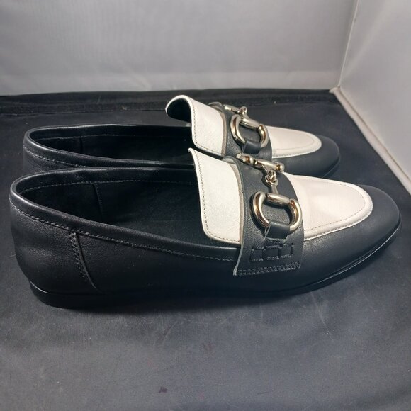 Jeffrey Campbell Velviteen Bit Leather Flat Loafer Shoes size 6.5 - Picture 12 of 12